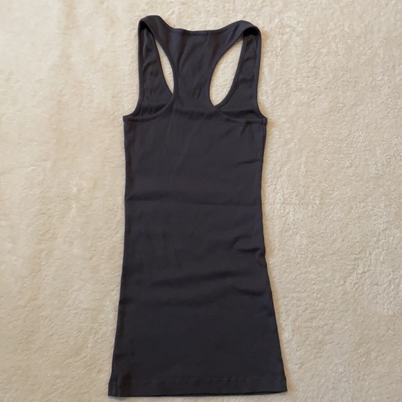 SoulCycle Dark Gray Ribbed Racerback Tank Size S - Picture 2 of 11